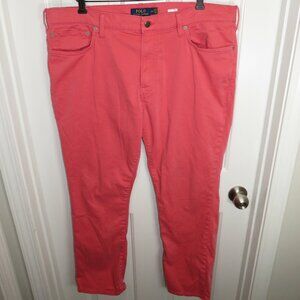 Polo Ralph Lauren 5-Pocket Chino Pants Nantucket Red Men 38x30 Stretch